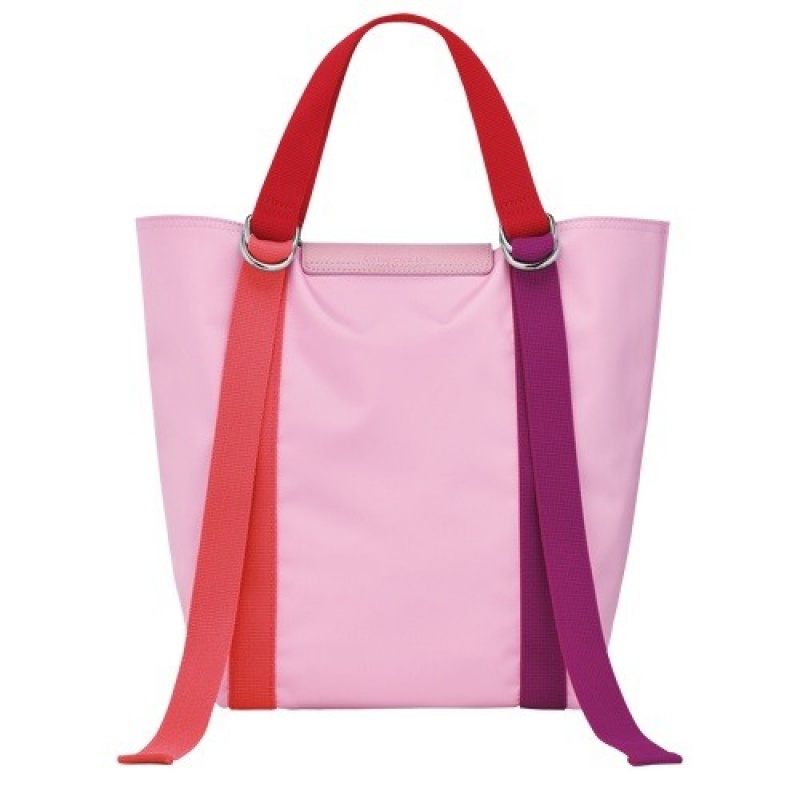 Pink Longchamp Le Pliage Re-play S Tote Bag | SN-LCMP47681