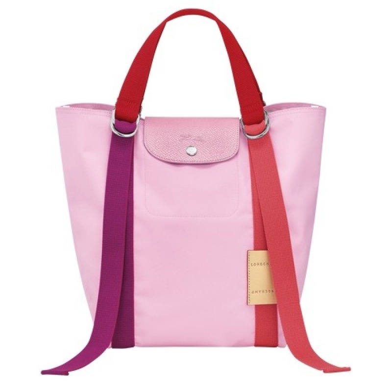 Pink Longchamp Le Pliage Re-play S Tote Bag | SN-LCMP47681