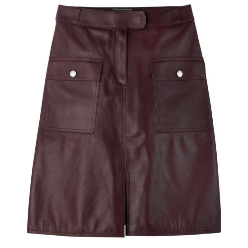 Plum Longchamp Skirt | SN-LCMP48683