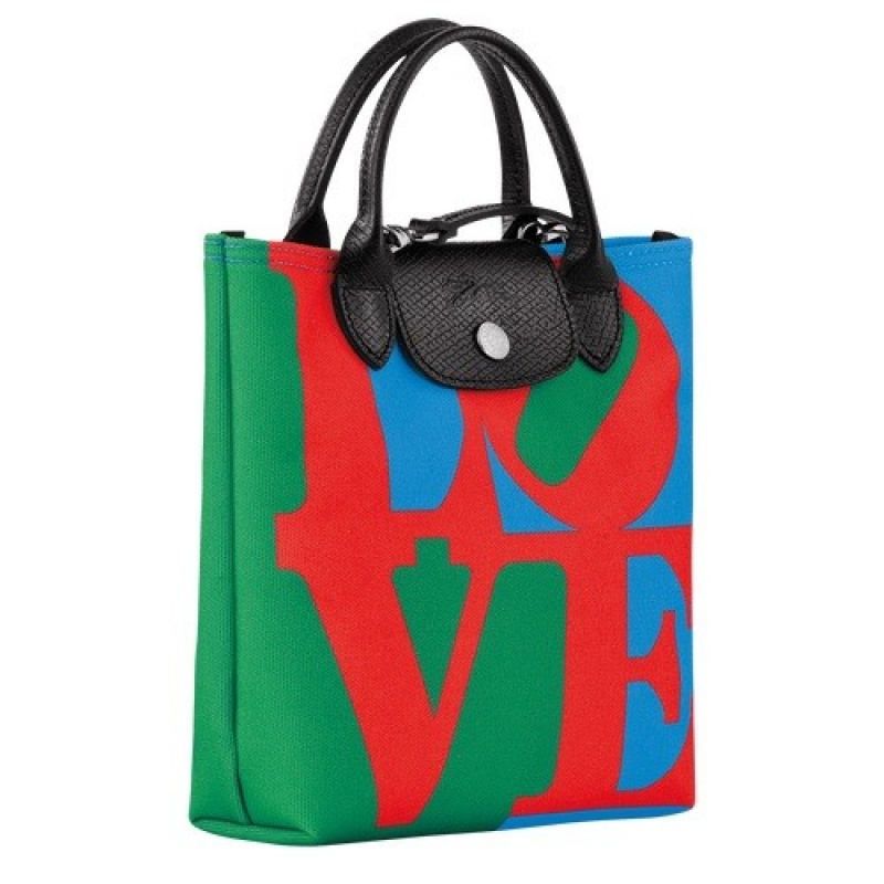 Red/Navy Longchamp X Robert Indiana Xs Crossbody Bag | SN-LCMP49202