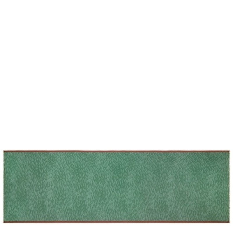 Sage Longchamp Chevaux Stole | SN-LCMP48930