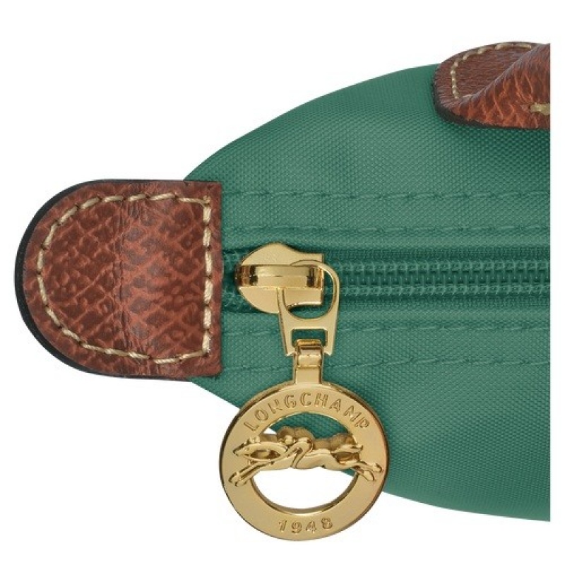 Sage Longchamp Le Pliage Original Pouch With Handle | SN-LCMP48438