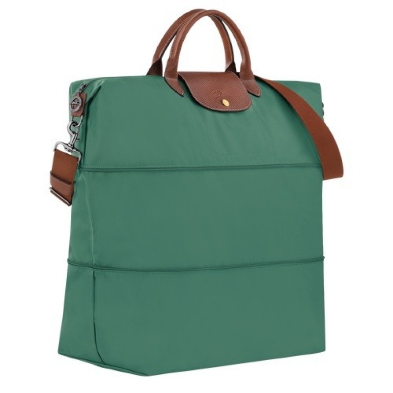 Sage Longchamp Le Pliage Original Travel Bag Expandable | SN-LCMP49356