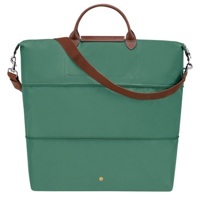 Sage Longchamp Le Pliage Original Travel Bag Expandable | SN-LCMP49356