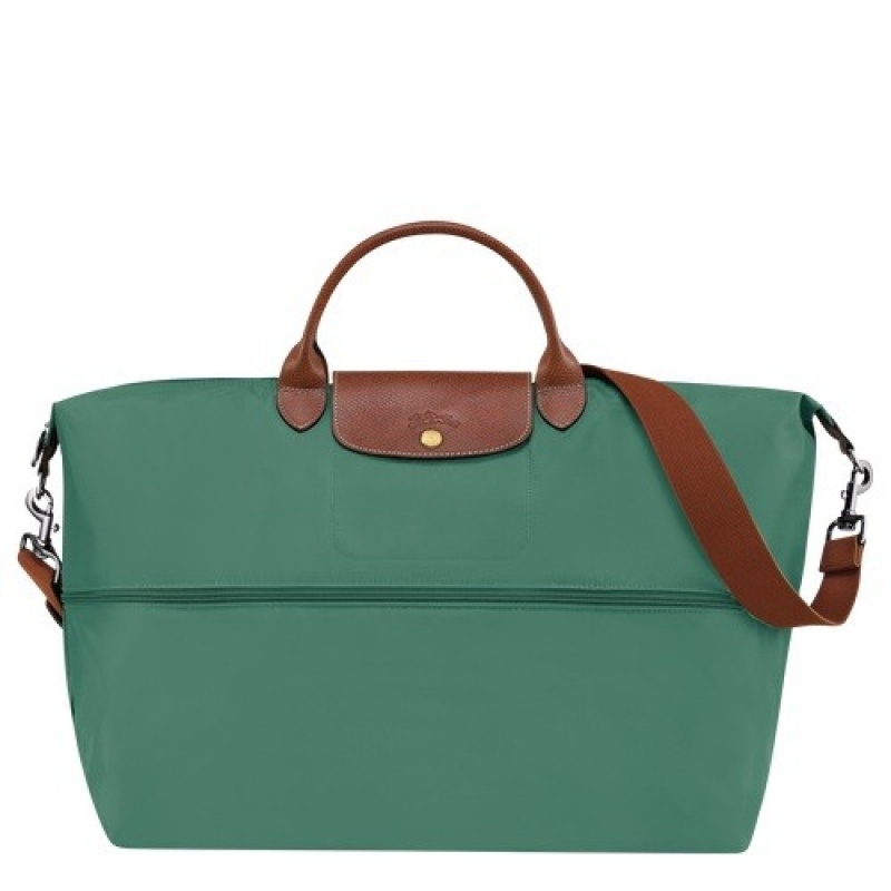 Sage Longchamp Le Pliage Original Travel Bag Expandable | SN-LCMP48540