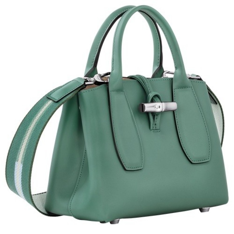 Sage Longchamp Roseau M Handbag | SN-LCMP47778