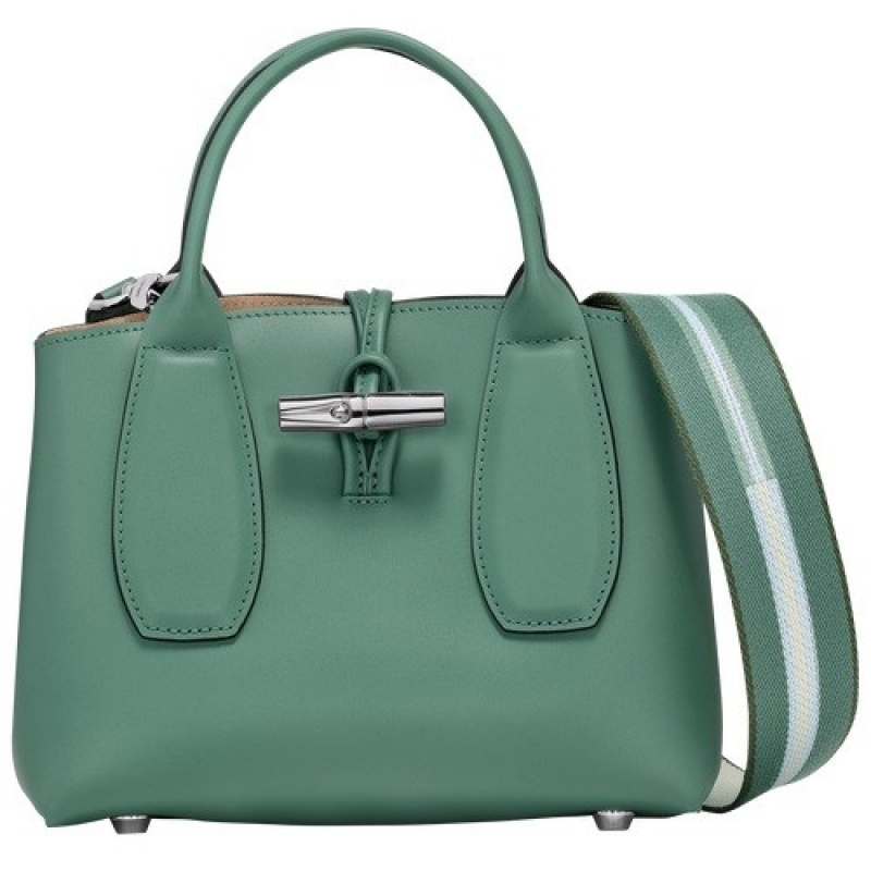 Sage Longchamp Roseau M Handbag | SN-LCMP47778