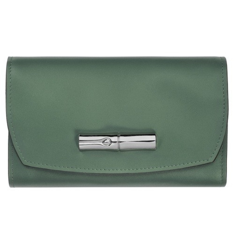 Sage Longchamp Roseau Wallet | SN-LCMP48313