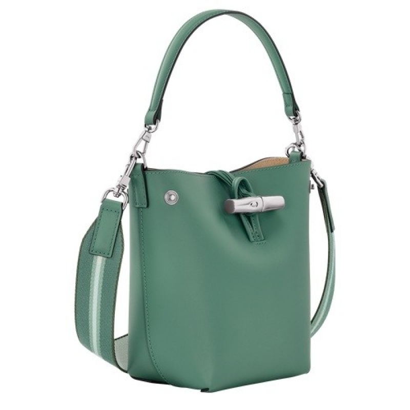 Sage Longchamp Roseau Xs Bucket Bag | SN-LCMP47940