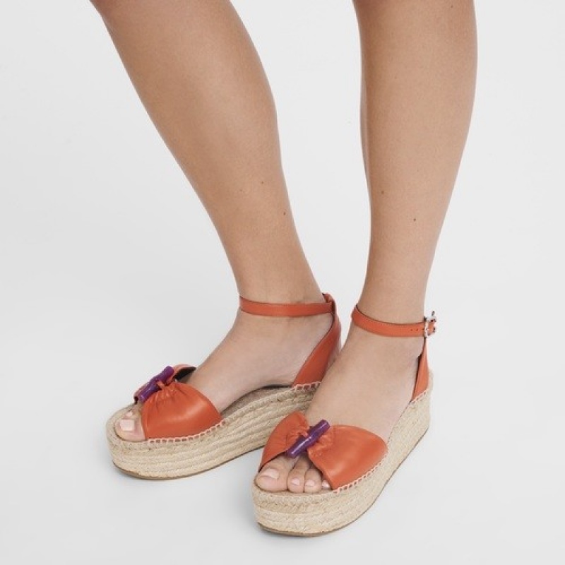 Sienna Longchamp Roseau Wedge Espadrilles | SN-LCMP48828