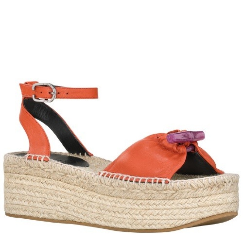 Sienna Longchamp Roseau Wedge Espadrilles | SN-LCMP48828