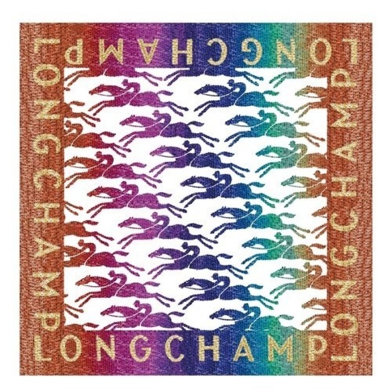 Sienna Longchamp Sunset Glitters Silk Scarf 70 | SN-LCMP48888