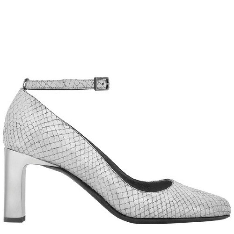 Silver Longchamp MéTal Pumps | SN-LCMP48822