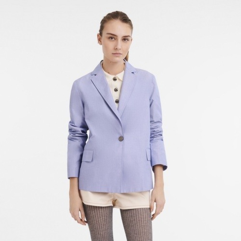 Sky Blue Longchamp Jacket | SN-LCMP48621