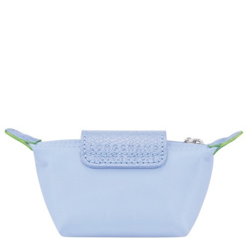 Sky Blue Longchamp Le Pliage Green Coin Purse | SN-LCMP49267