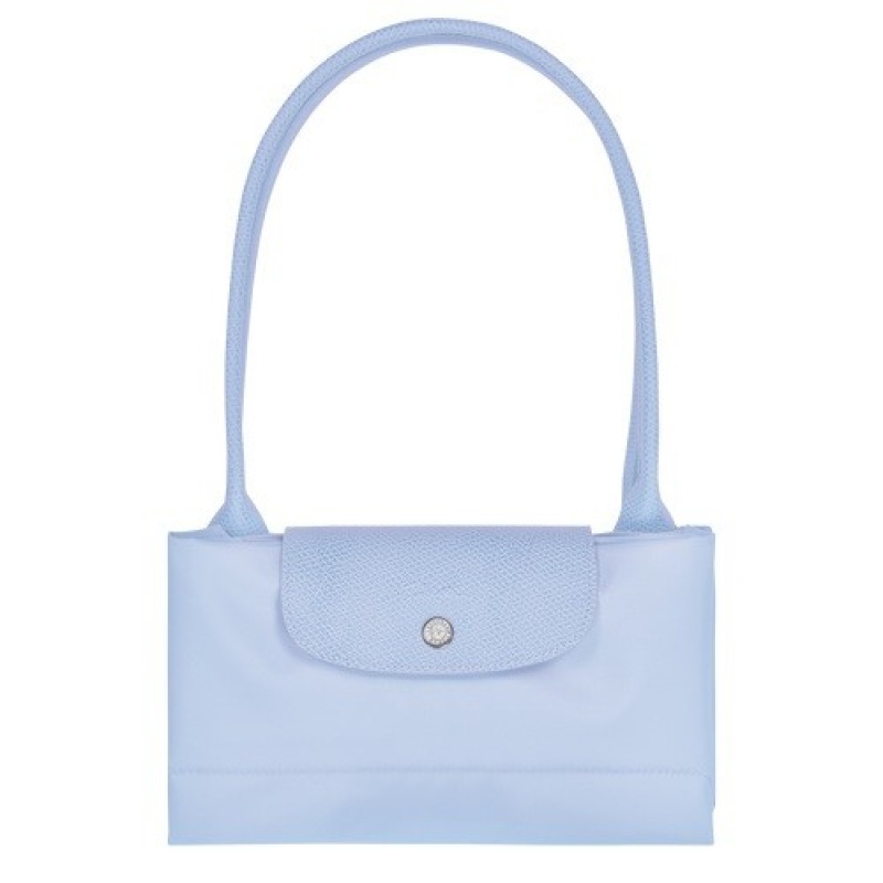 Sky Blue Longchamp Le Pliage Green L Tote Bag | SN-LCMP47972