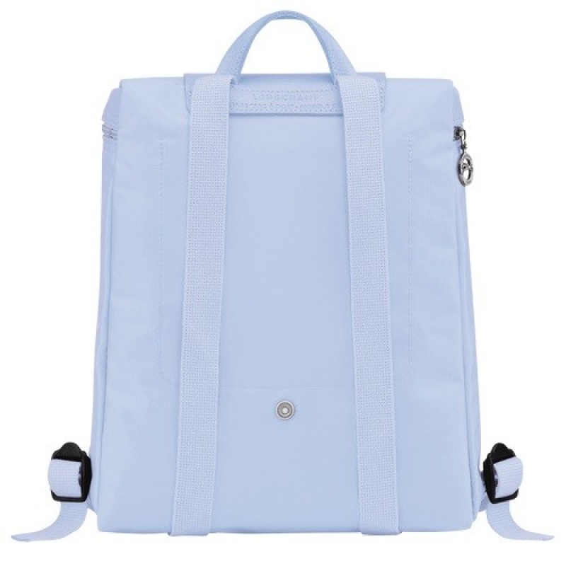 Sky Blue Longchamp Le Pliage Green M Backpack | SN-LCMP49130