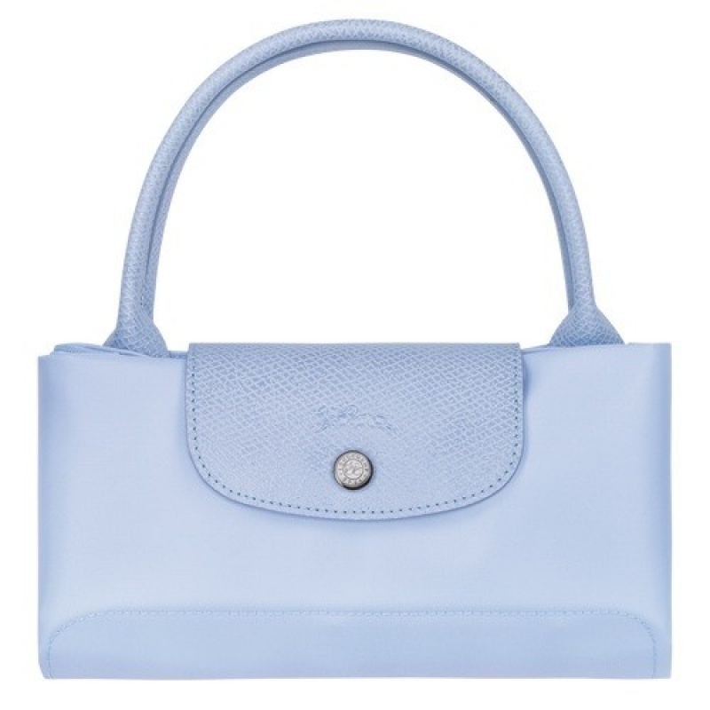 Sky Blue Longchamp Le Pliage Green M Handbag | SN-LCMP47713