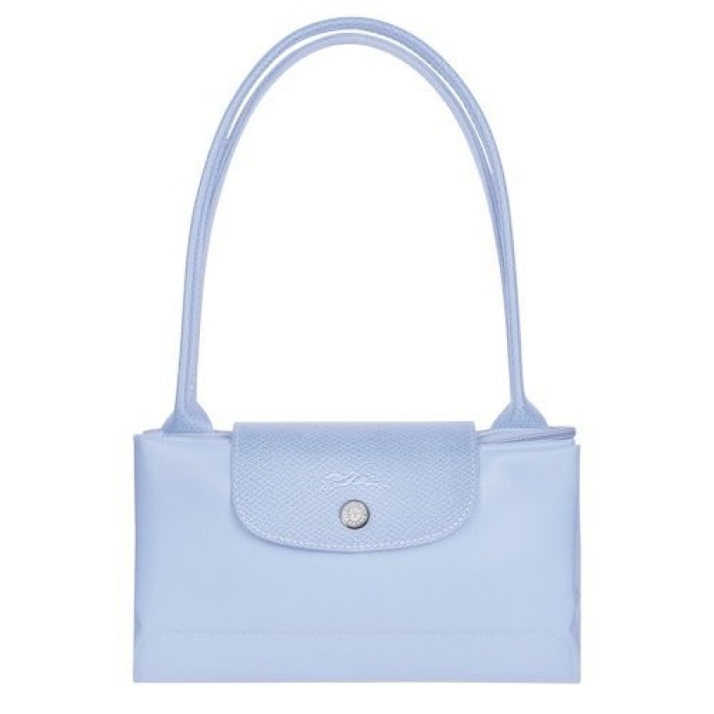 Sky Blue Longchamp Le Pliage Green M Tote Bag | SN-LCMP47966