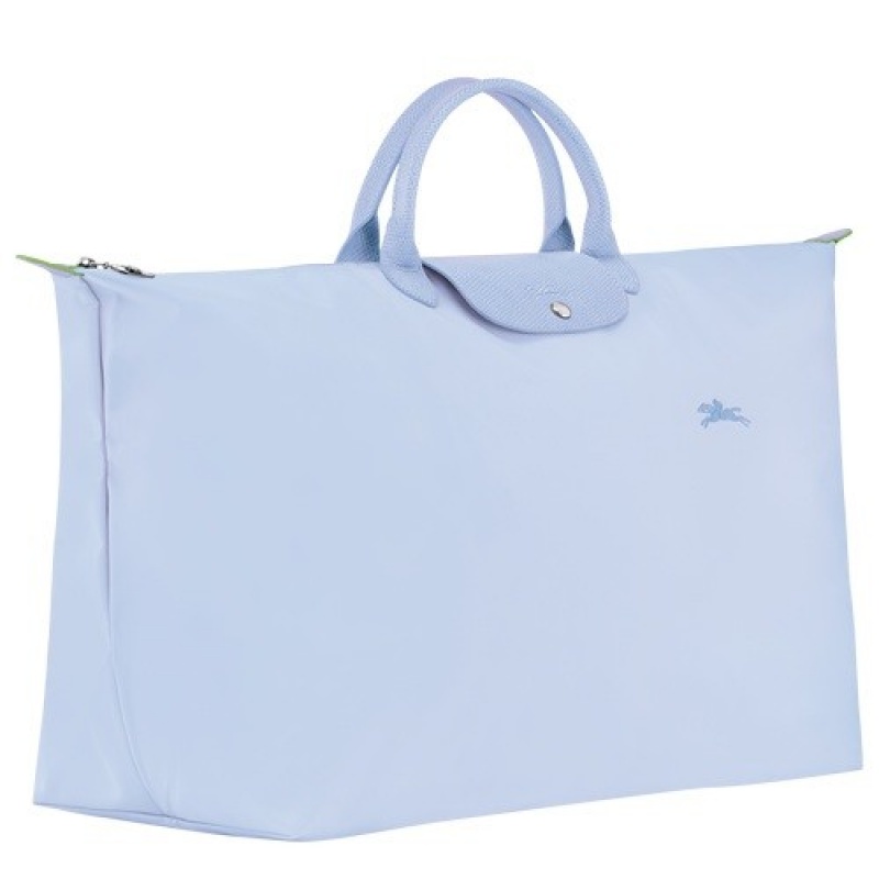 Sky Blue Longchamp Le Pliage Green M Travel Bag | SN-LCMP49331