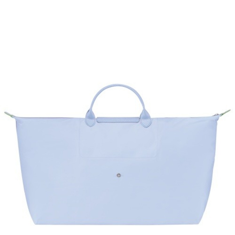 Sky Blue Longchamp Le Pliage Green M Travel Bag | SN-LCMP49331