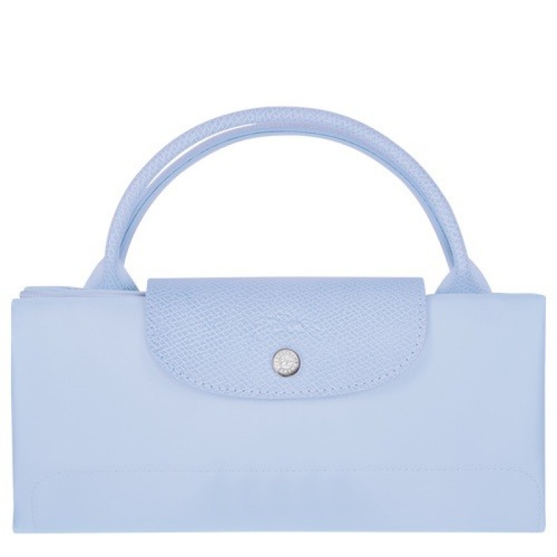 Sky Blue Longchamp Le Pliage Green M Travel Bag | SN-LCMP49331