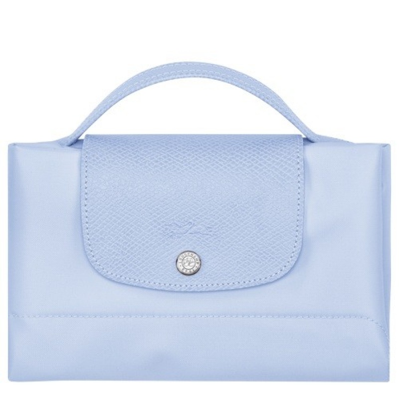 Sky Blue Longchamp Le Pliage Green S Briefcase | SN-LCMP49017