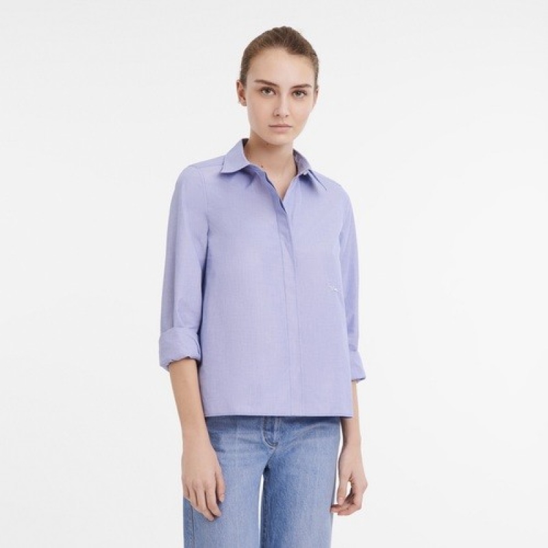 Sky Blue Longchamp Shirt | SN-LCMP48692