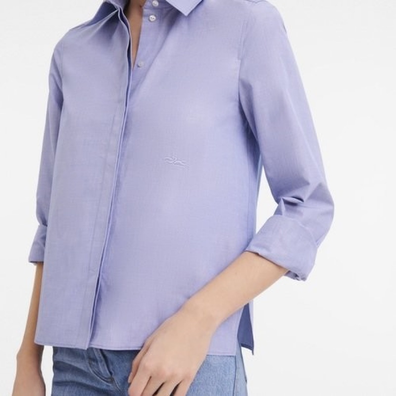 Sky Blue Longchamp Shirt | SN-LCMP48692