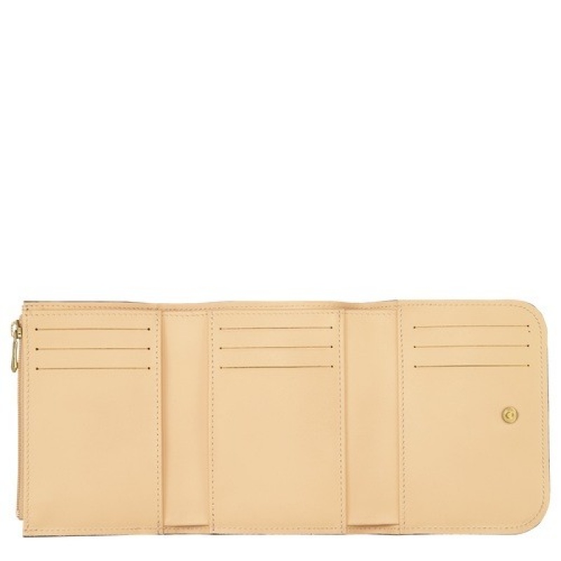 Straw Longchamp Box-trot Wallet | SN-LCMP48257