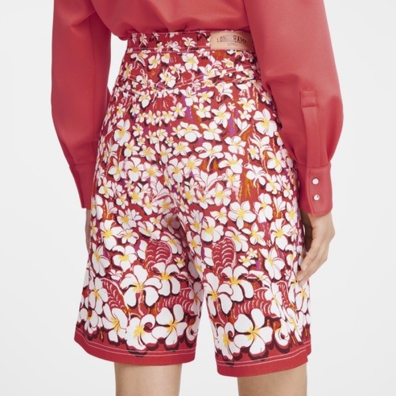 Strawberry Longchamp Bermuda Shorts | SN-LCMP48773