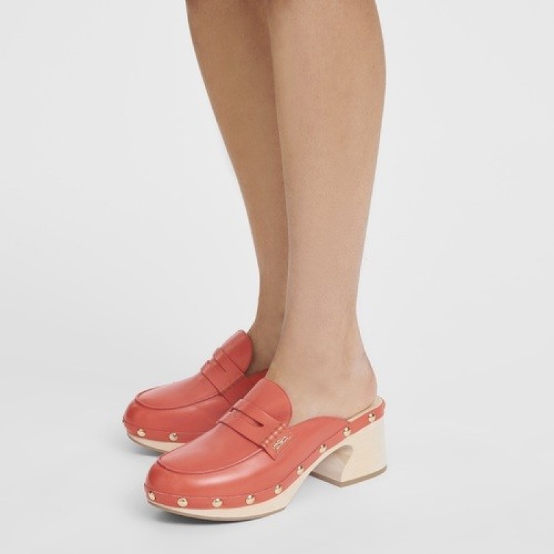 Strawberry Longchamp La Cigale Clogs | SN-LCMP48825