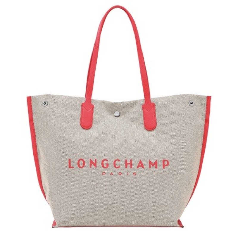 Strawberry Longchamp Roseau L Tote Bag | SN-LCMP48022