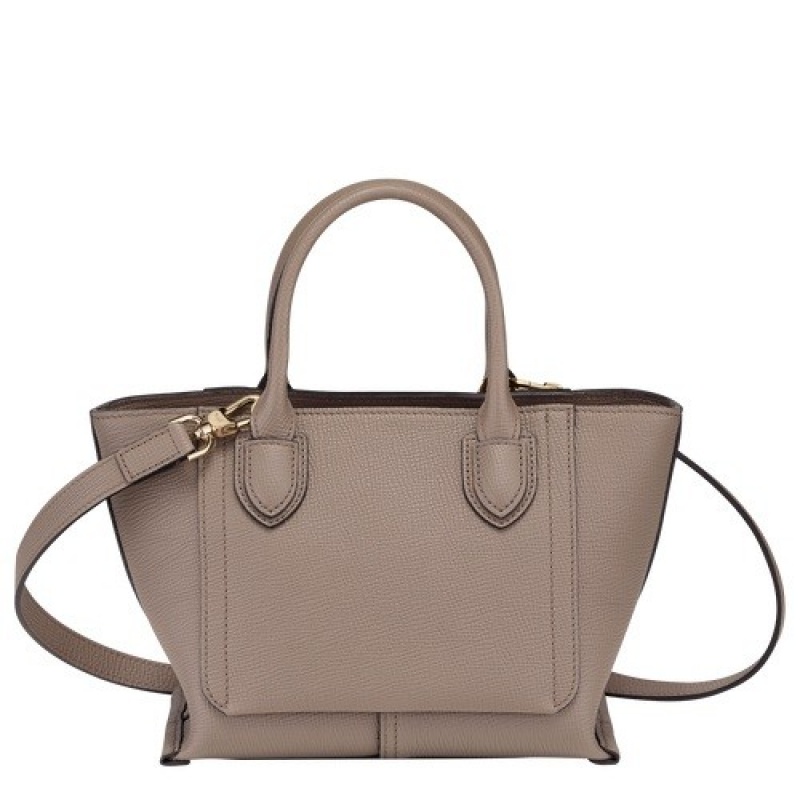 Taupe Longchamp Mailbox S Handbag | SN-LCMP47699