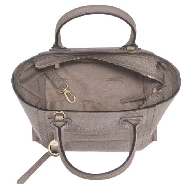 Taupe Longchamp Mailbox S Handbag | SN-LCMP47699