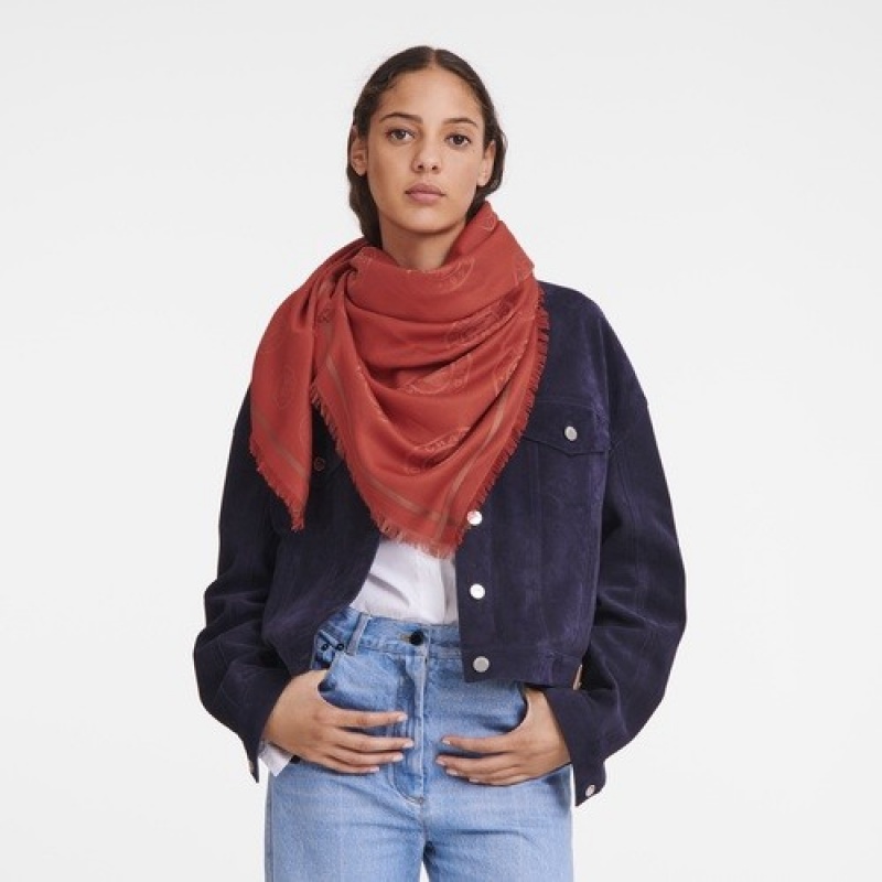 Tomato Longchamp La MéDaille Shawl | SN-LCMP48928