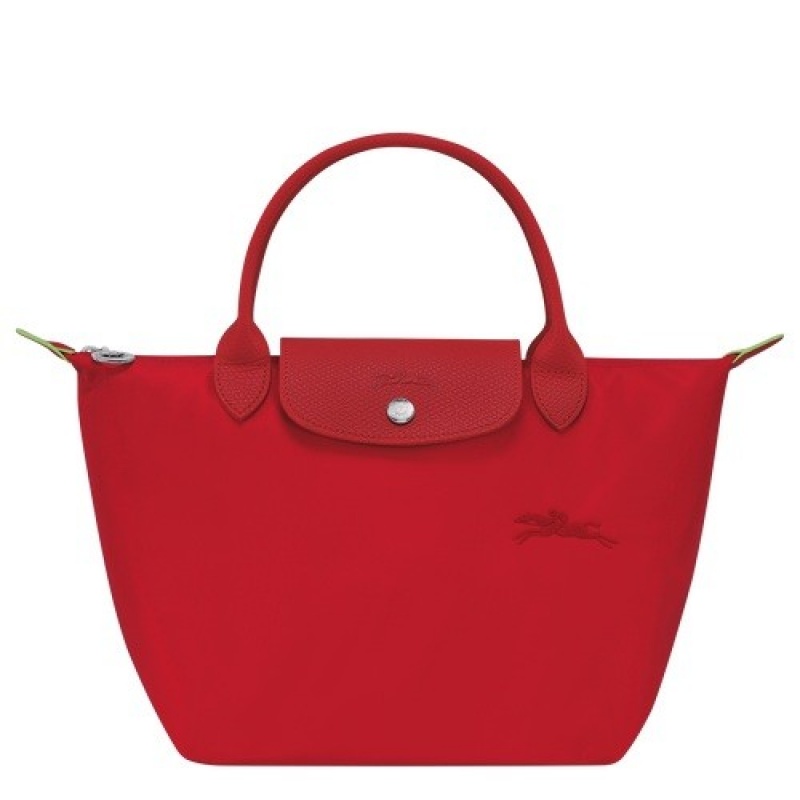 Tomato Longchamp Le Pliage Green S Handbag | SN-LCMP47728