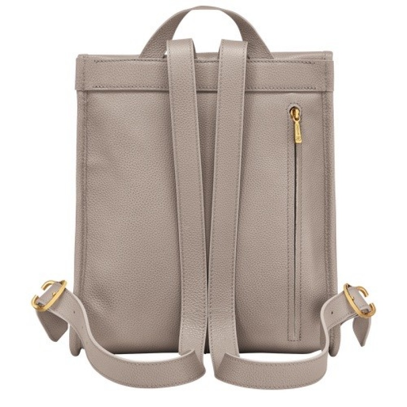 Turtledove Longchamp Le Foulonné Backpack | SN-LCMP48125