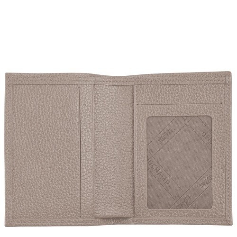 Turtledove Longchamp Le Foulonné Card Holder | SN-LCMP49240