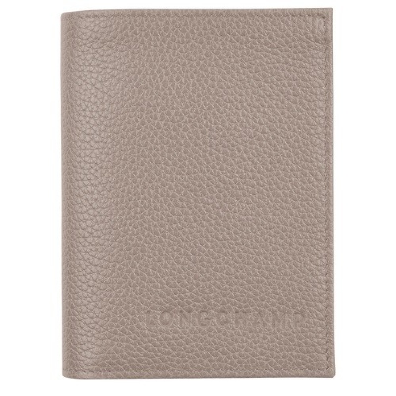 Turtledove Longchamp Le Foulonné Card Holder | SN-LCMP49240