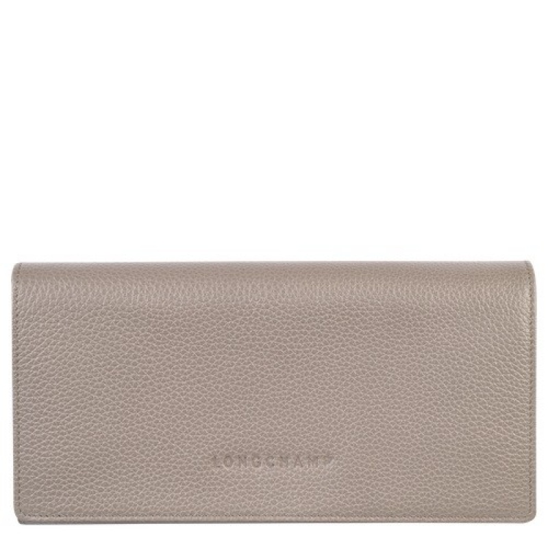 Turtledove Longchamp Le Foulonné Continental Wallet | SN-LCMP48263