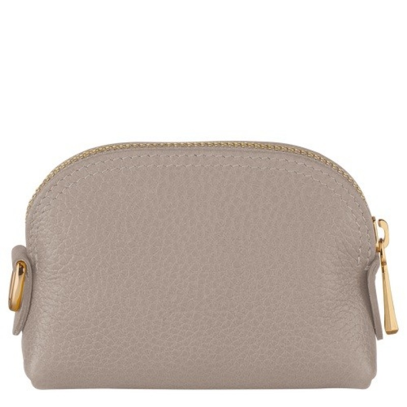 Turtledove Longchamp Le Foulonné Coin Purse | SN-LCMP48363