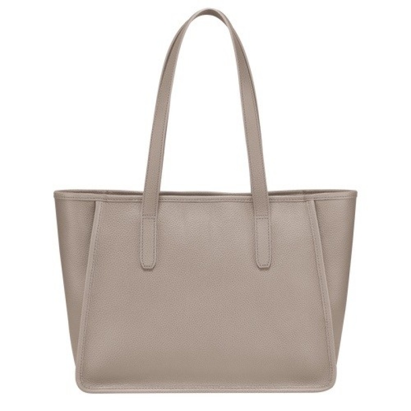 Turtledove Longchamp Le Foulonné L Tote Bag | SN-LCMP47987