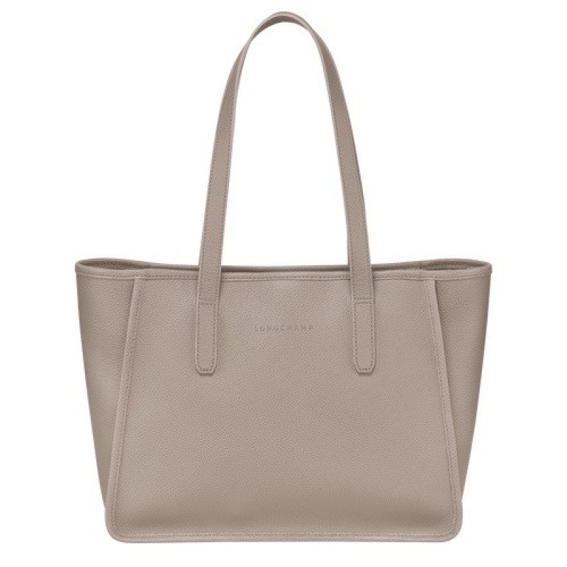 Turtledove Longchamp Le Foulonné L Tote Bag | SN-LCMP47987