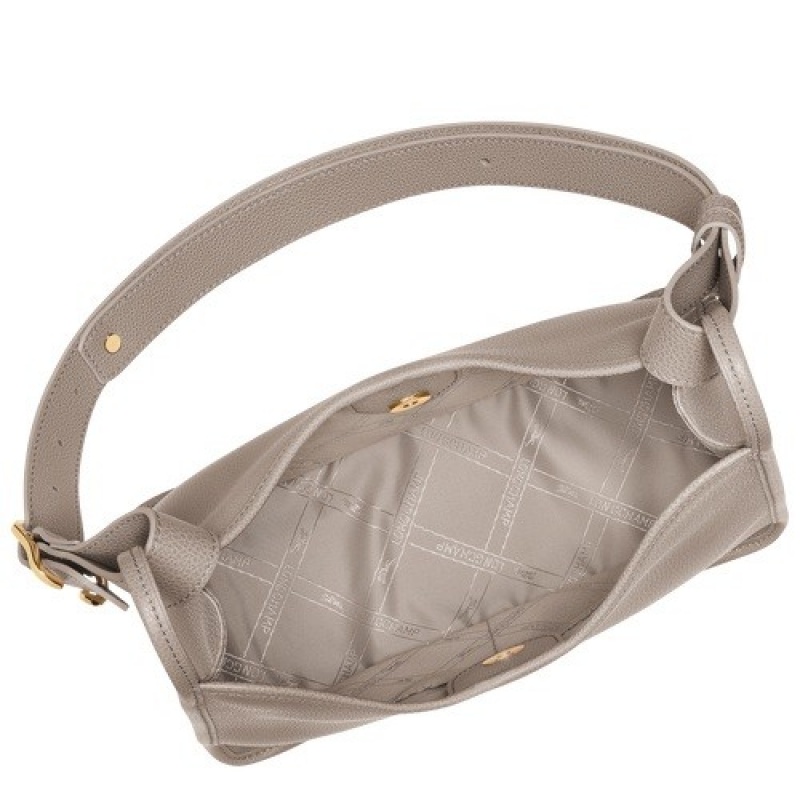 Turtledove Longchamp Le Foulonné M Hobo Bag | SN-LCMP47991