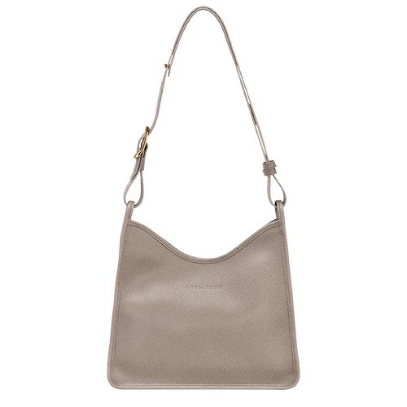 Turtledove Longchamp Le Foulonné M Hobo Bag | SN-LCMP47991