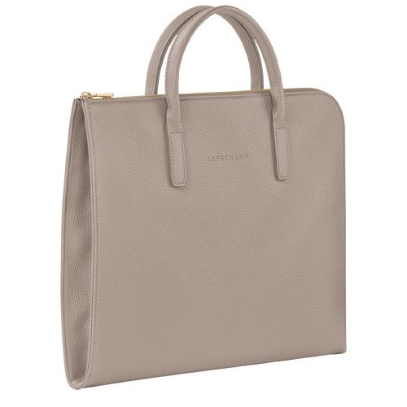 Turtledove Longchamp Le Foulonné S Briefcase | SN-LCMP49053