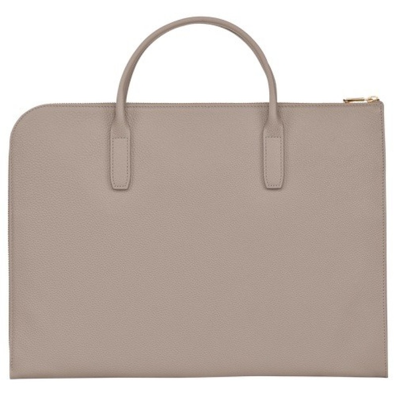 Turtledove Longchamp Le Foulonné S Briefcase | SN-LCMP49053