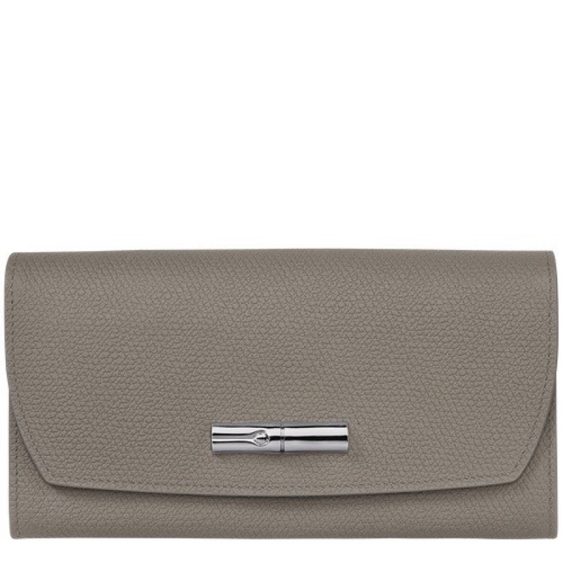 Turtledove Longchamp Roseau Continental Wallet | SN-LCMP48279