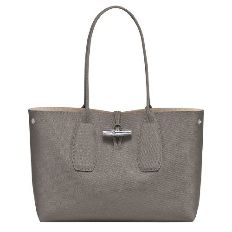 Turtledove Longchamp Roseau L Tote Bag | SN-LCMP48000